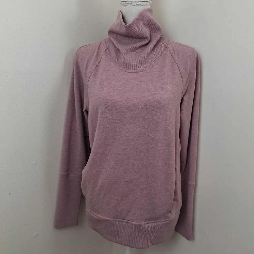 Lululemon High Lines Pullover Sweatshirt Heathered Vintage Mauve Size 6